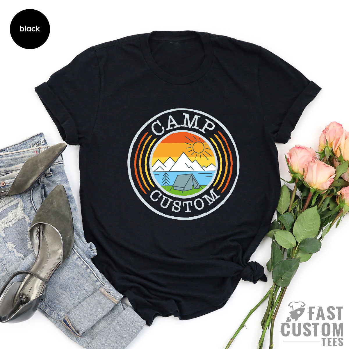 Custom Camp T-Shirt, Camping Shirt İdea, Personalized product image 4