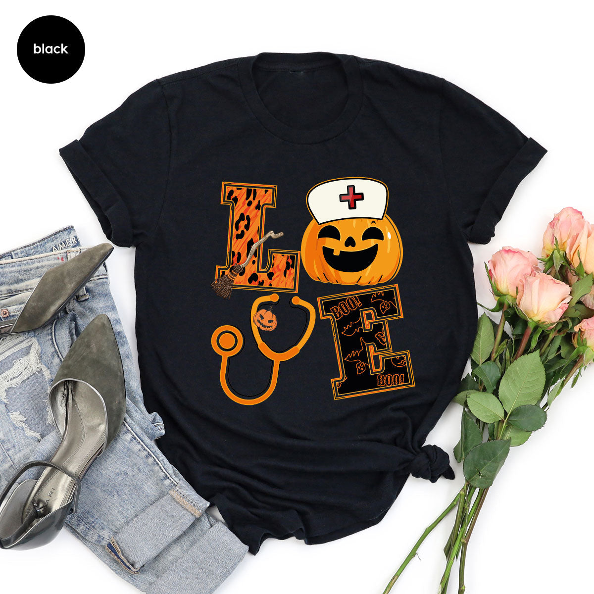 Halloween 2023 Shirt, Nurse TShirt, Pumpkin T Spooky Kids product image 40