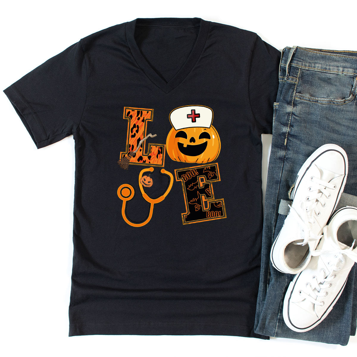 Halloween 2023 Shirt, Nurse TShirt, Pumpkin T Spooky Kids product image 41