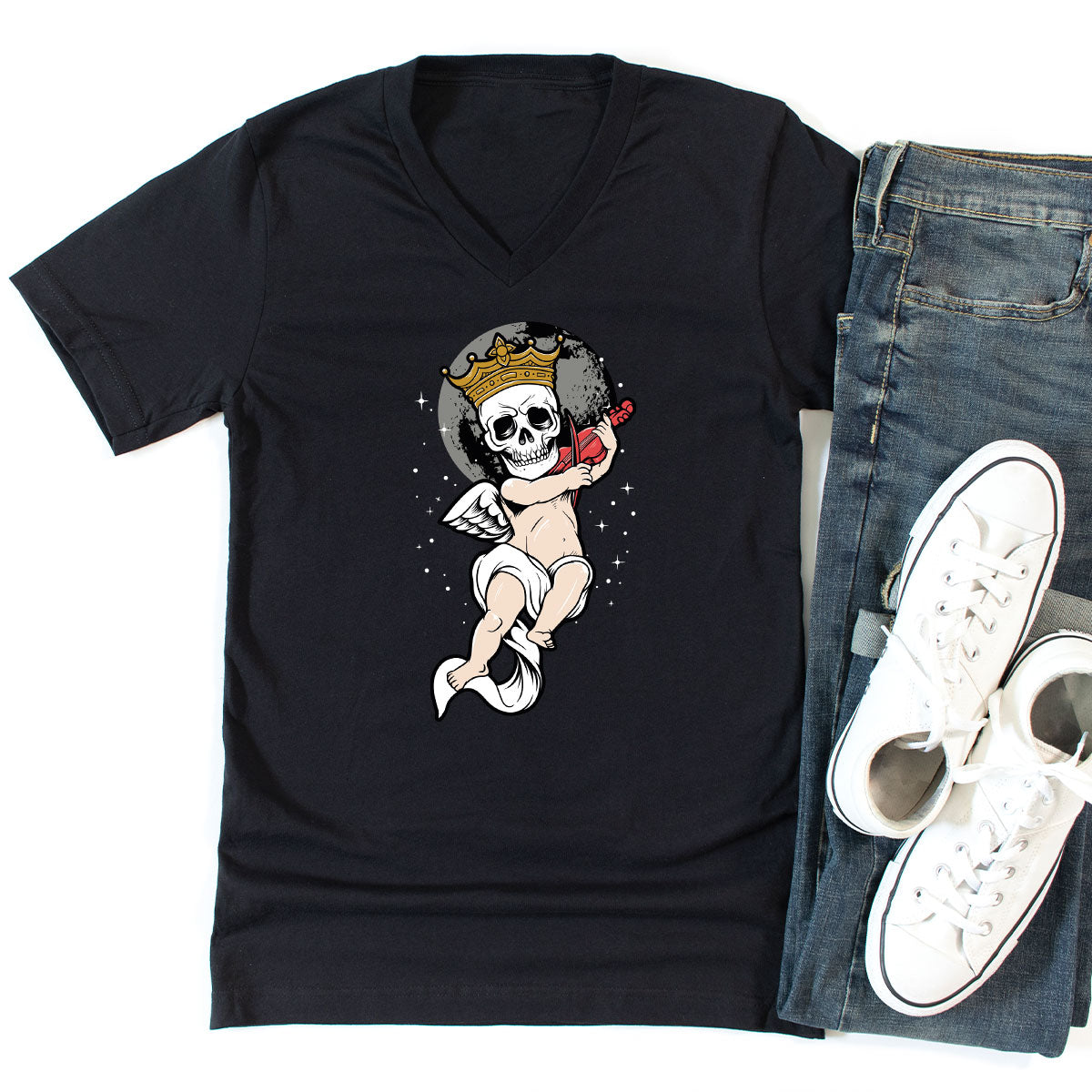 Funny Skeleton Halloween T-Shirt, Baby Tee, Best Gift product image 3