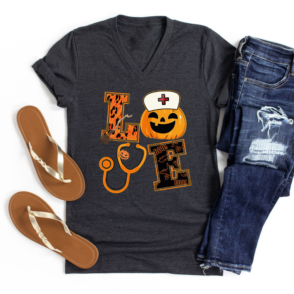 Halloween 2023 Shirt, Nurse TShirt, Pumpkin T Spooky Kids product image 2