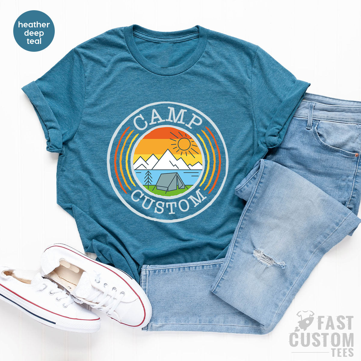 Custom Camp T-Shirt, Camping Shirt İdea, Personalized product image 1