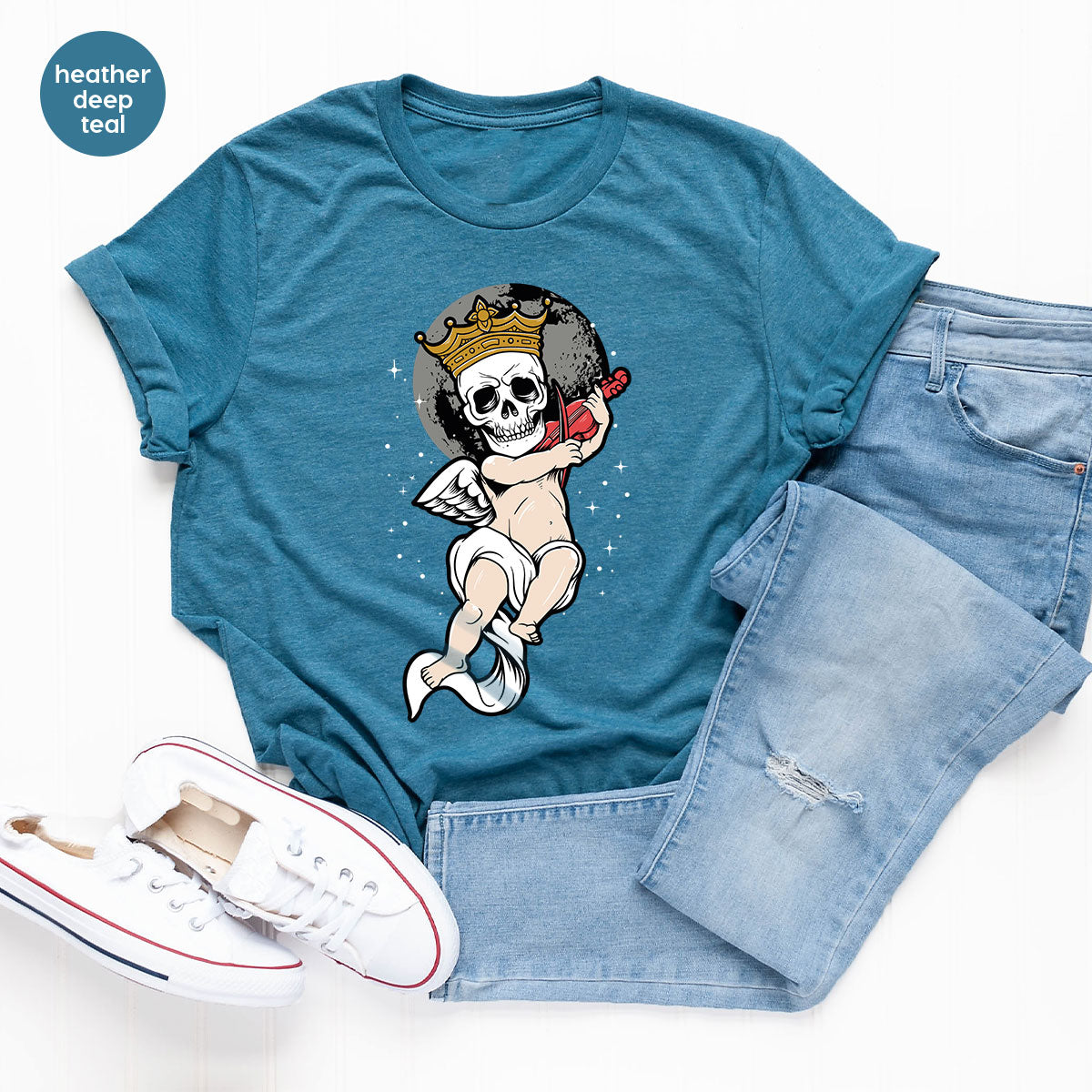 Funny Skeleton Halloween T-Shirt, Baby Tee, Best Gift product image 8