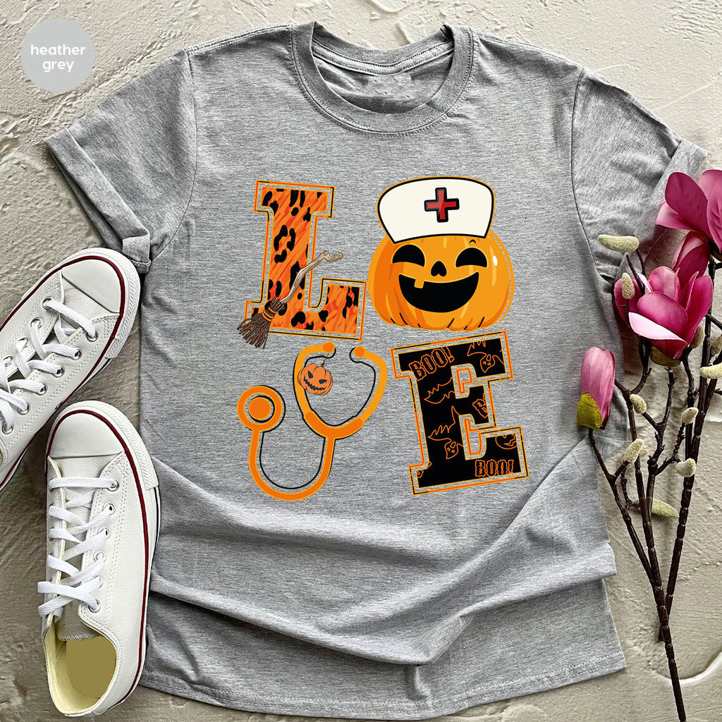 Halloween 2023 Shirt, Nurse TShirt, Pumpkin T Spooky Kids product image 4
