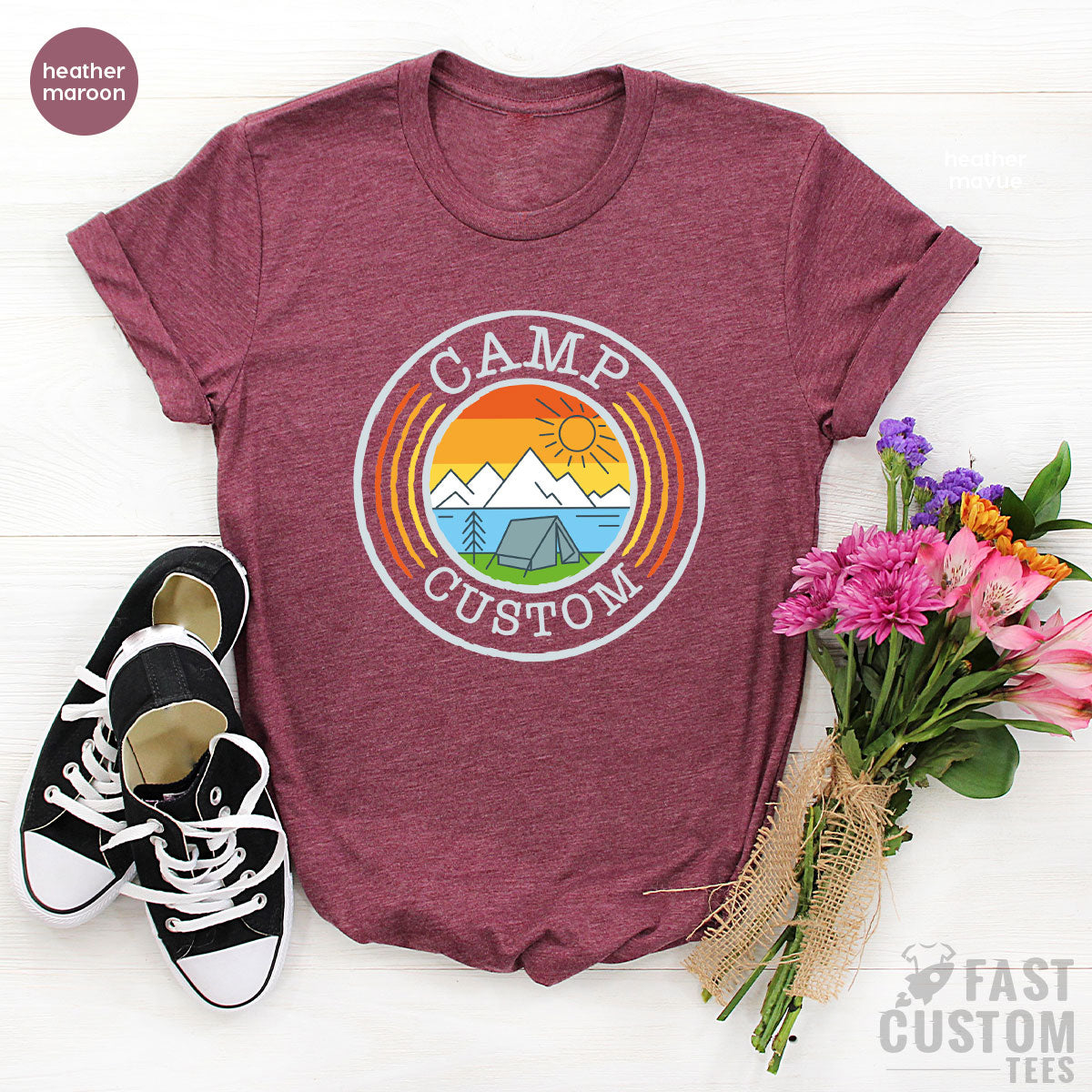 Custom Camp T-Shirt, Camping Shirt İdea, Personalized product image 8