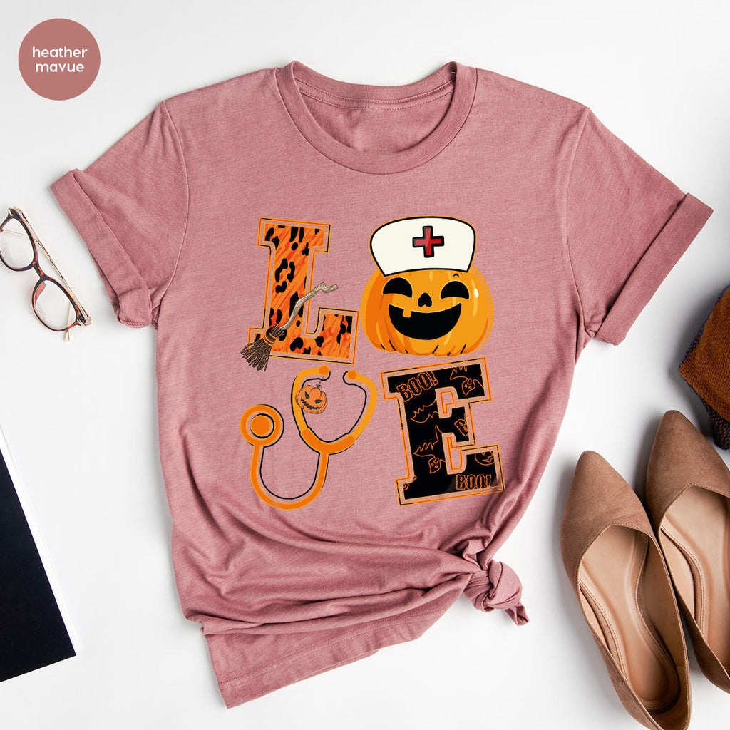 Halloween 2023 Shirt, Nurse TShirt, Pumpkin T Spooky Kids product image 6