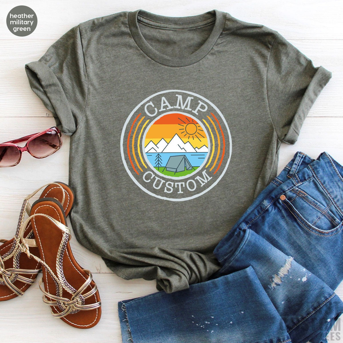 Custom Camp T-Shirt, Camping Shirt İdea, Personalized product image 10
