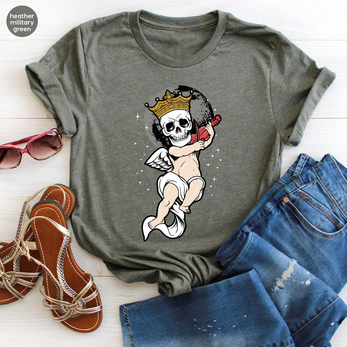 Funny Skeleton Halloween T-Shirt, Baby Tee, Best Gift product image 13