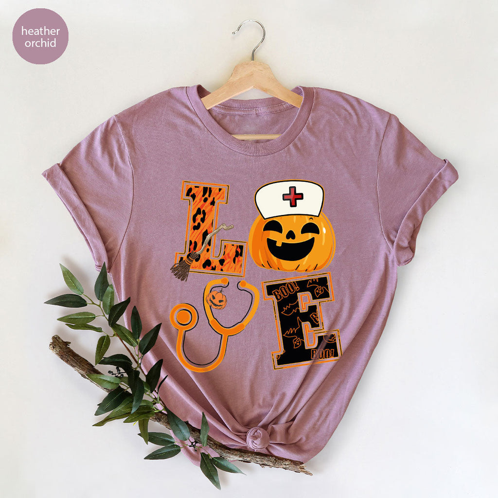 Halloween 2023 Shirt, Nurse TShirt, Pumpkin T Spooky Kids product image 10