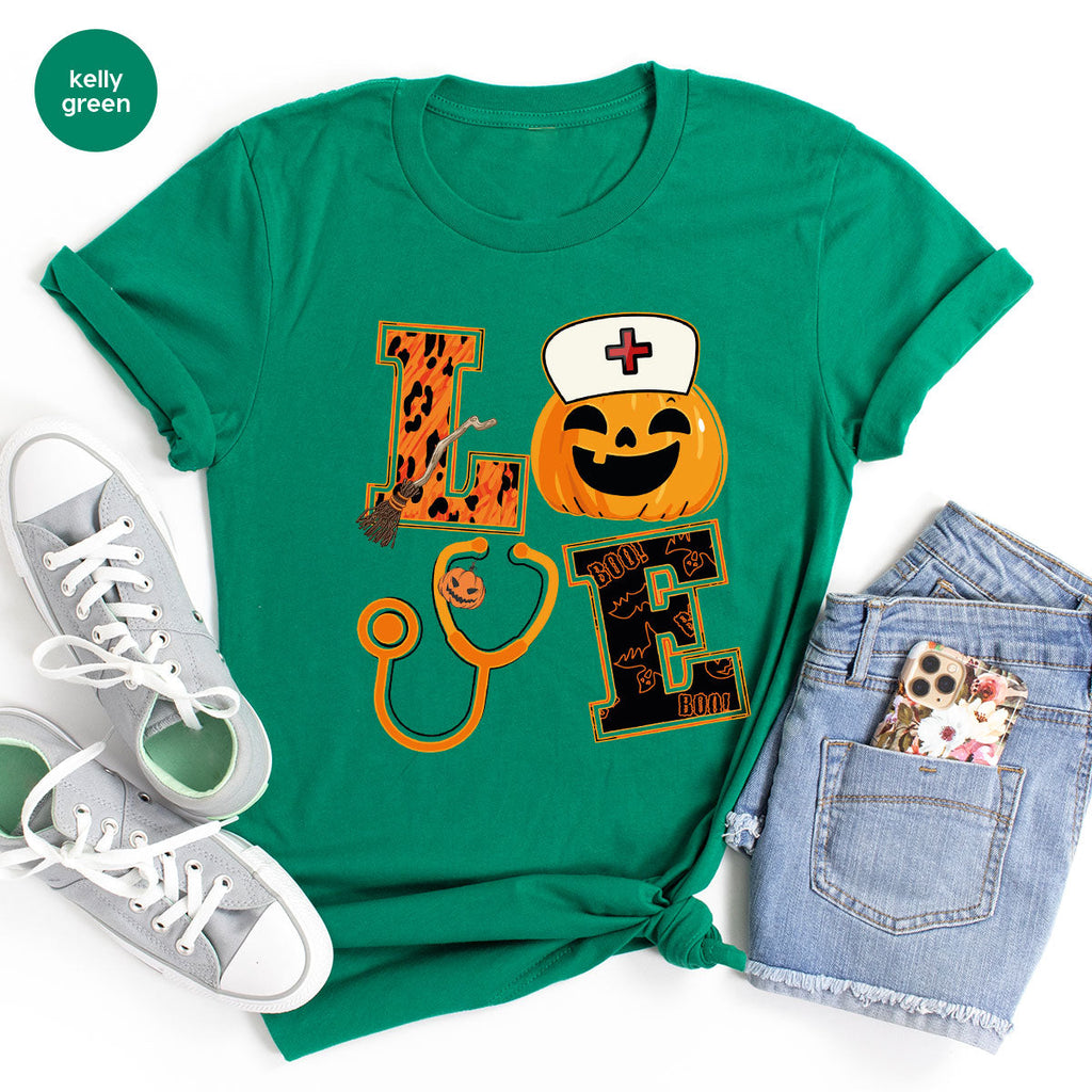 Halloween 2023 Shirt, Nurse TShirt, Pumpkin T Spooky Kids product image 14