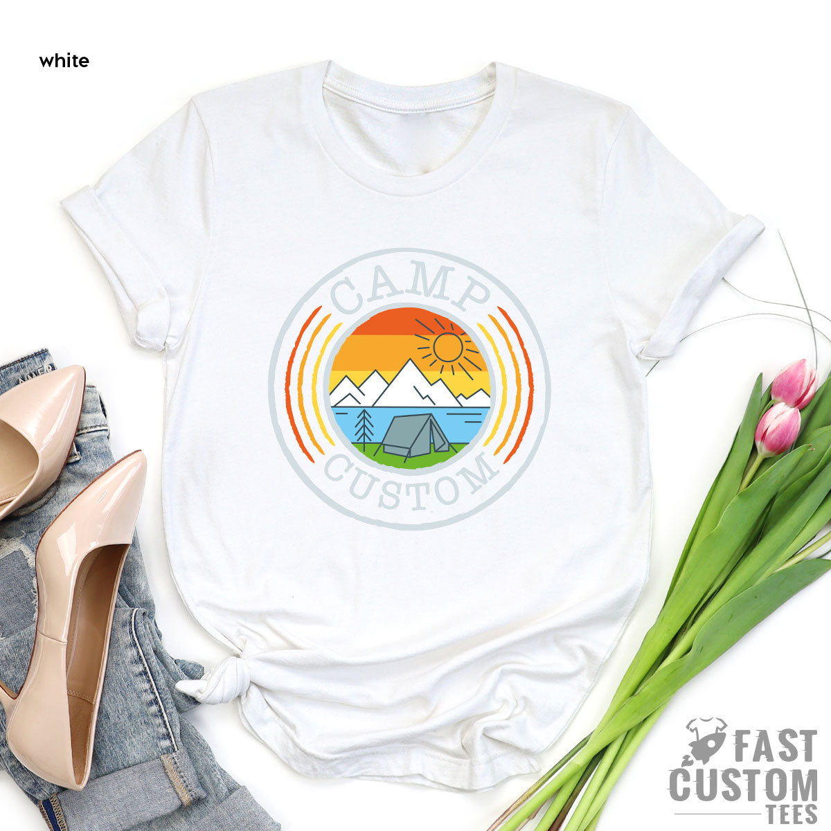 Custom Camp T-Shirt, Camping Shirt İdea, Personalized product image 15