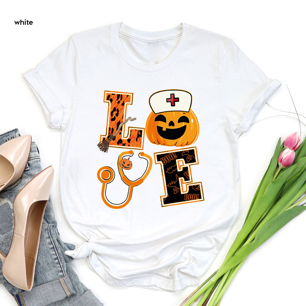 Halloween 2023 Shirt, Nurse TShirt, Pumpkin T Spooky Kids product image 20