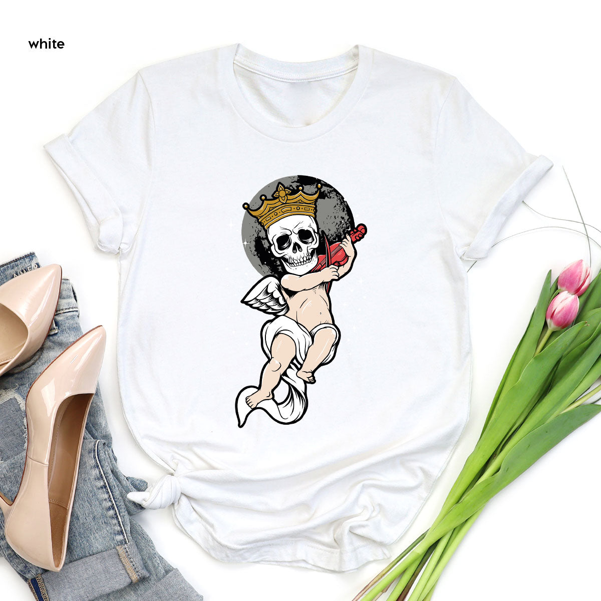 Funny Skeleton Halloween T-Shirt, Baby Tee, Best Gift product image 25