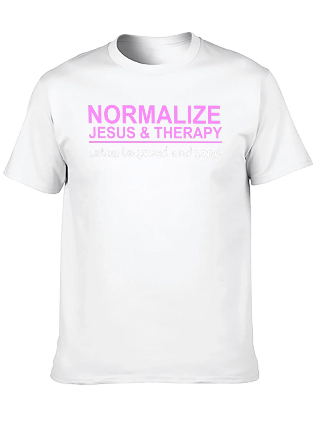 Normalize Jesus & Therapy Black T-Shirt product image 2