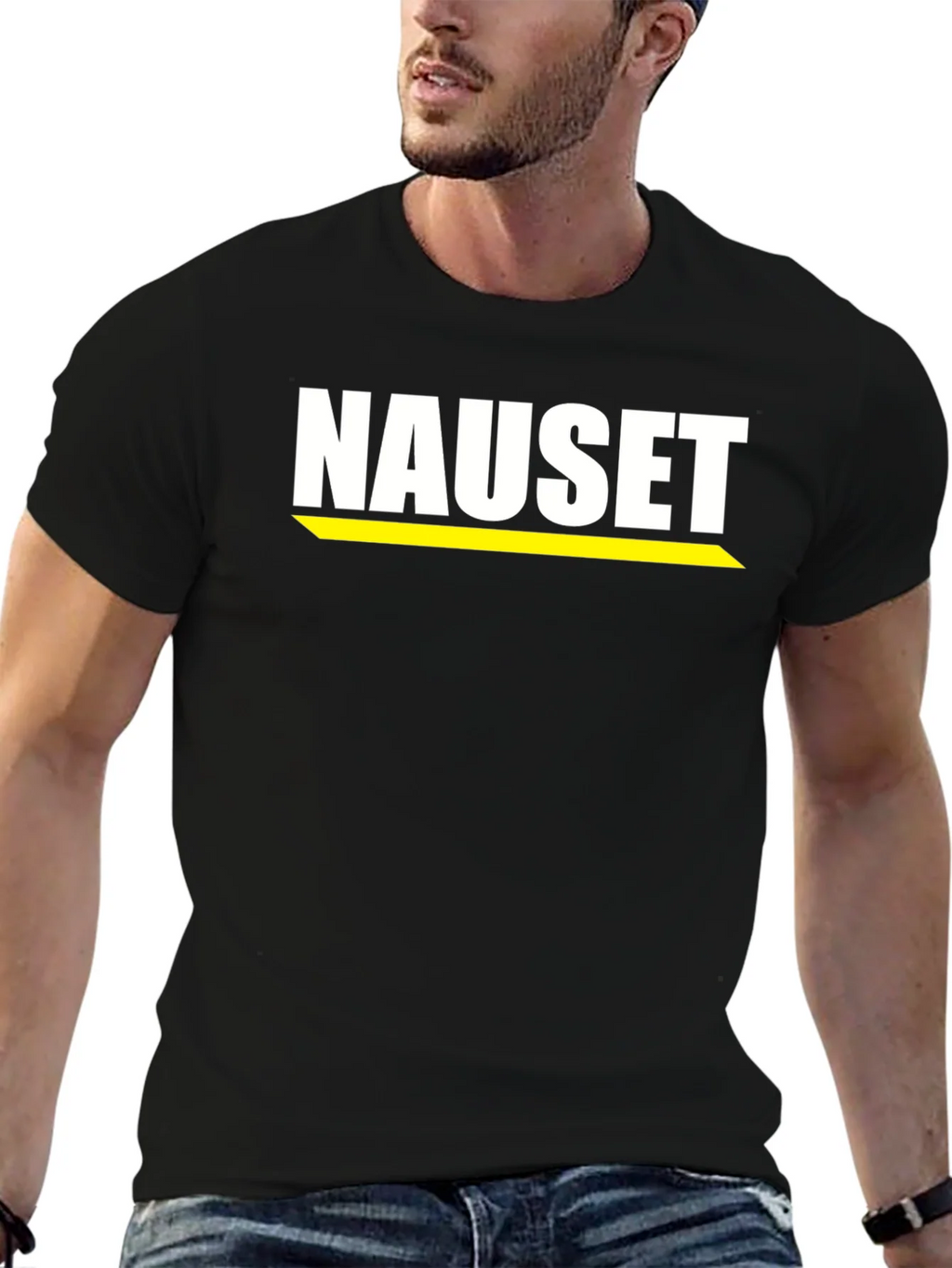 Nauset Graphic Tee - Classic Black Cotton T-Shirt product image 5