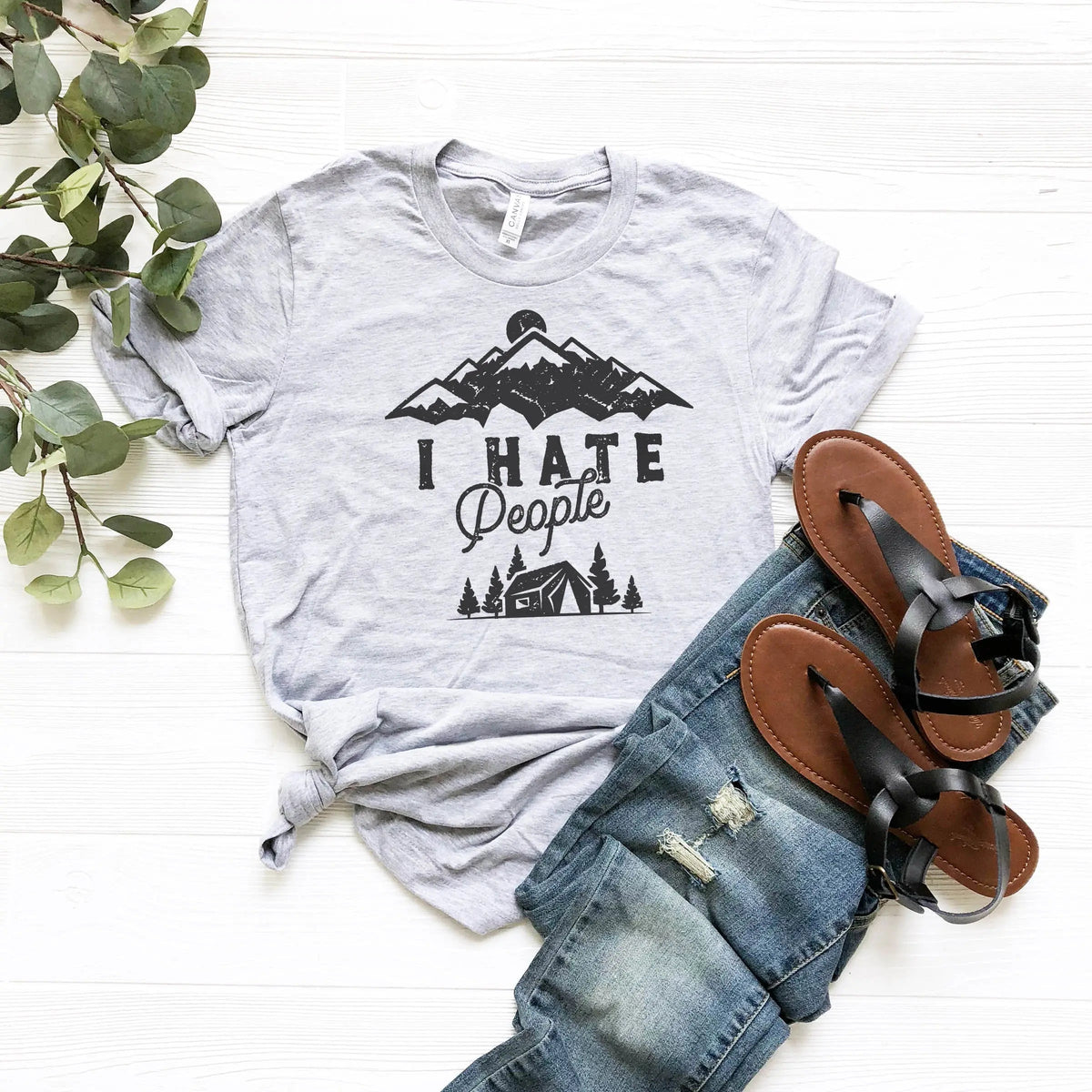 Hate People Shirt, Sarcastic T-Shirt, Antisocial Tee product image 2