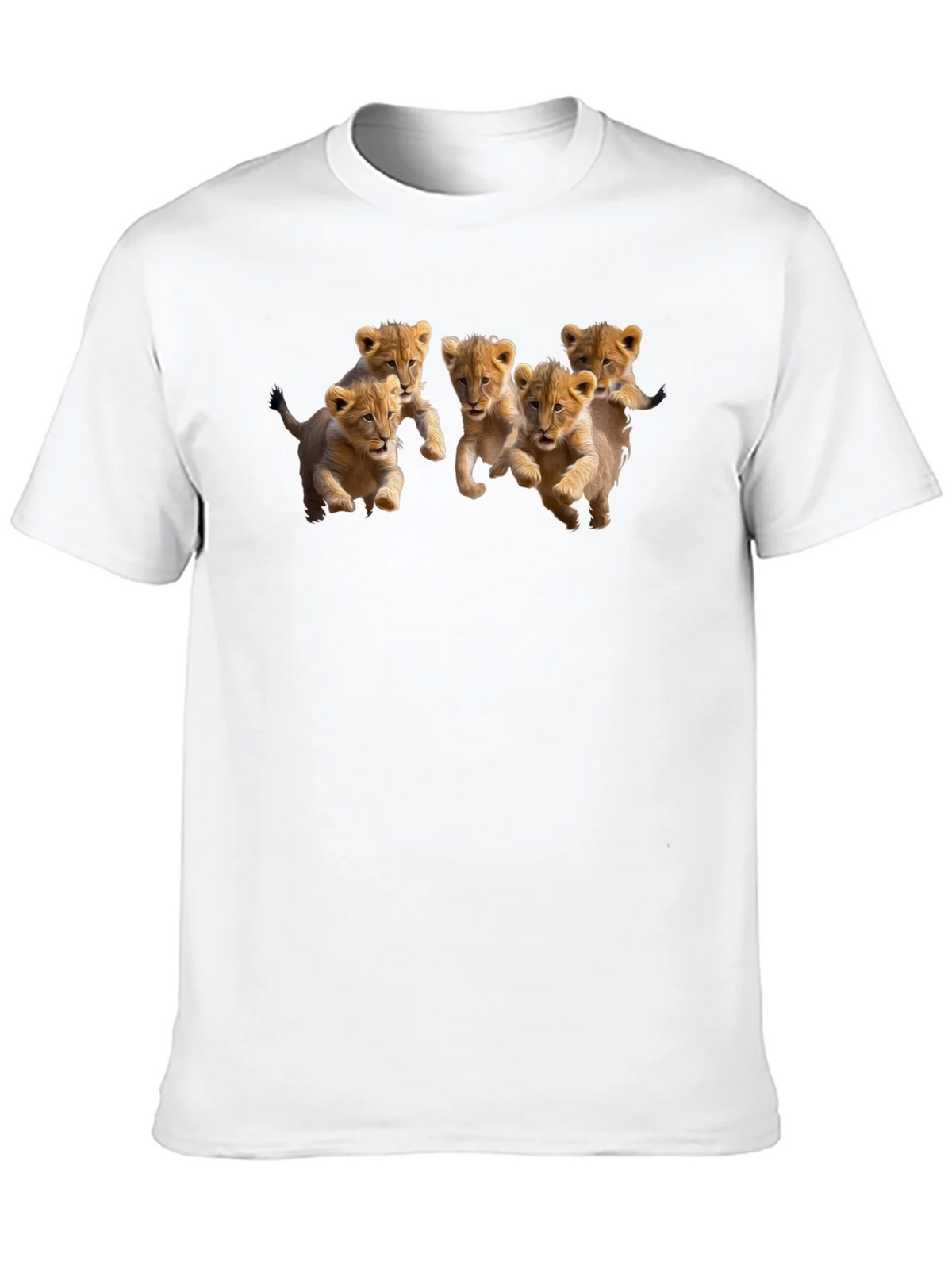 Lion Cub T-Shirt - Black Crew Neck Short Sleeve product image 5