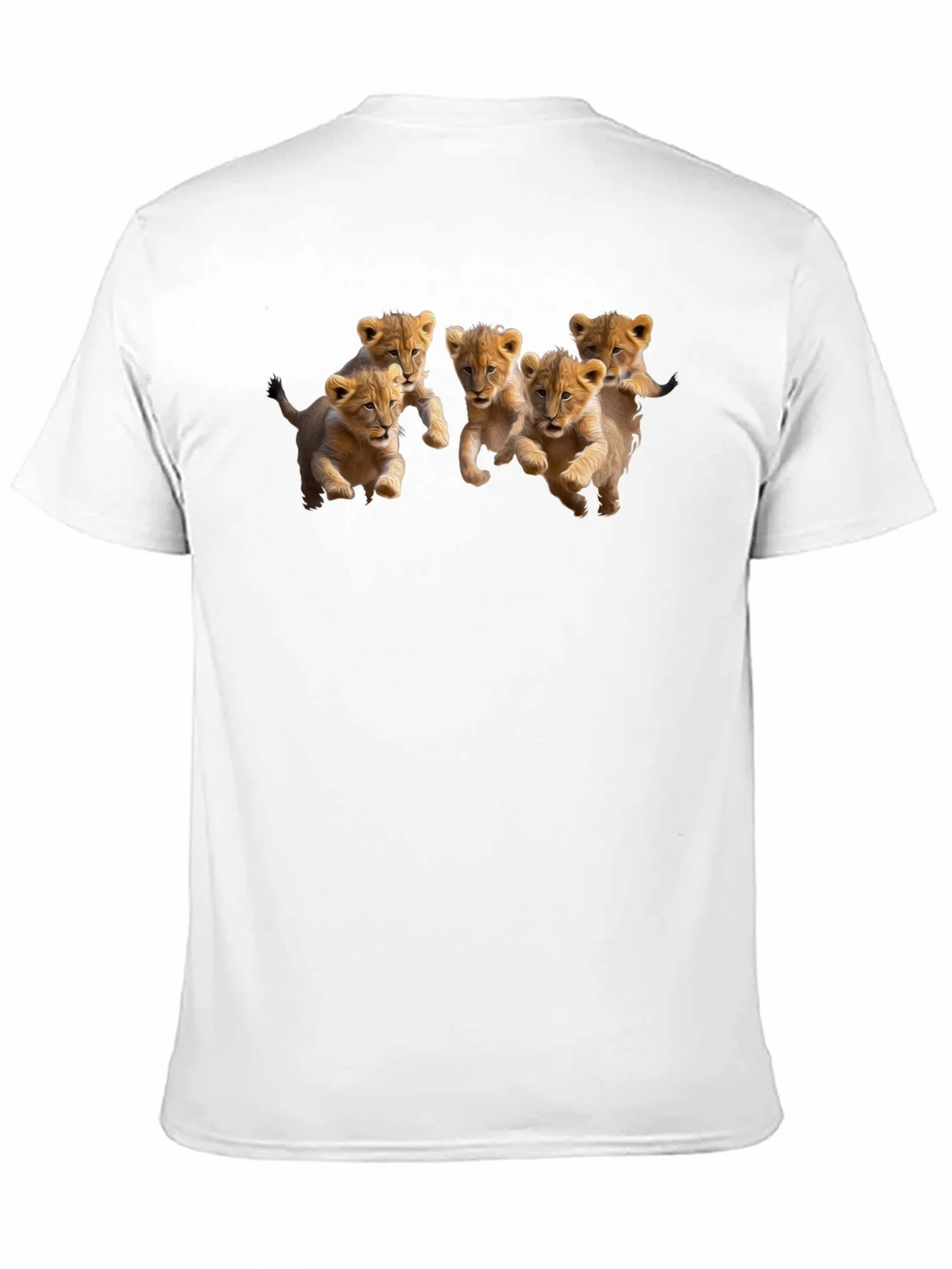Lion Cub T-Shirt - Black Crew Neck Short Sleeve product image 6