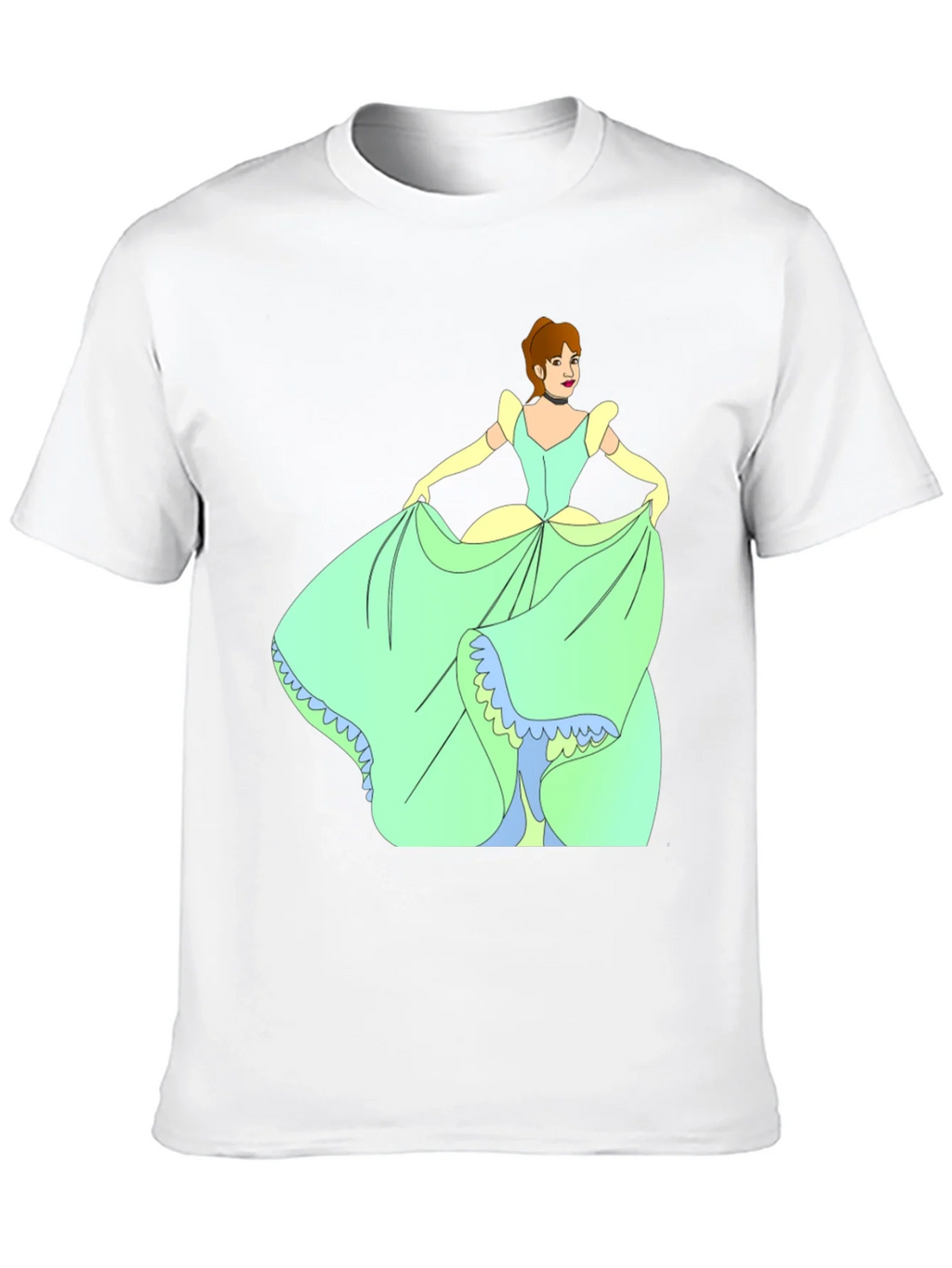 Cinderella Black T-Shirt Cartoon Graphic Tee product image 9