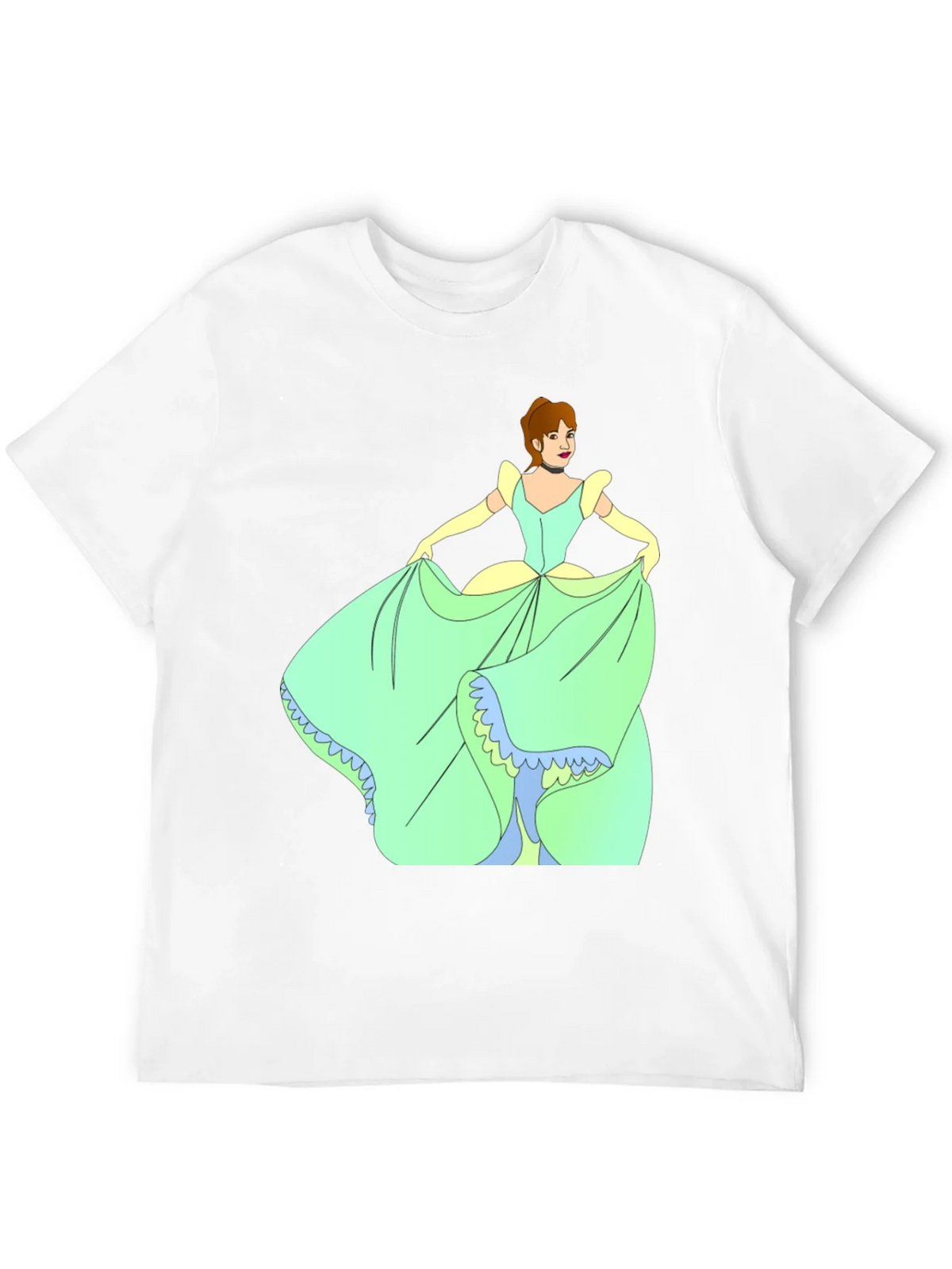 Cinderella Black T-Shirt Cartoon Graphic Tee product image 11