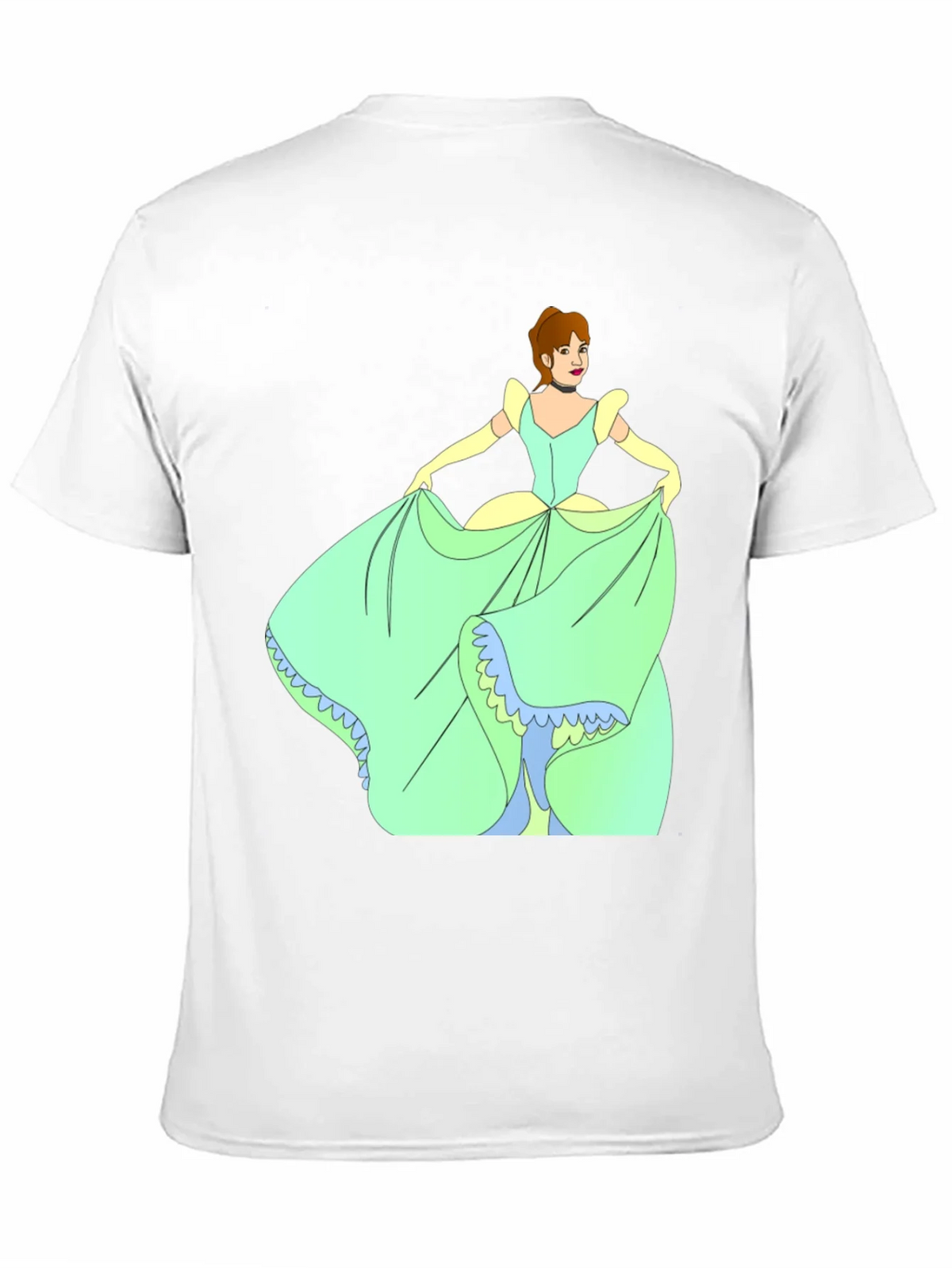 Cinderella Black T-Shirt Cartoon Graphic Tee product image 10