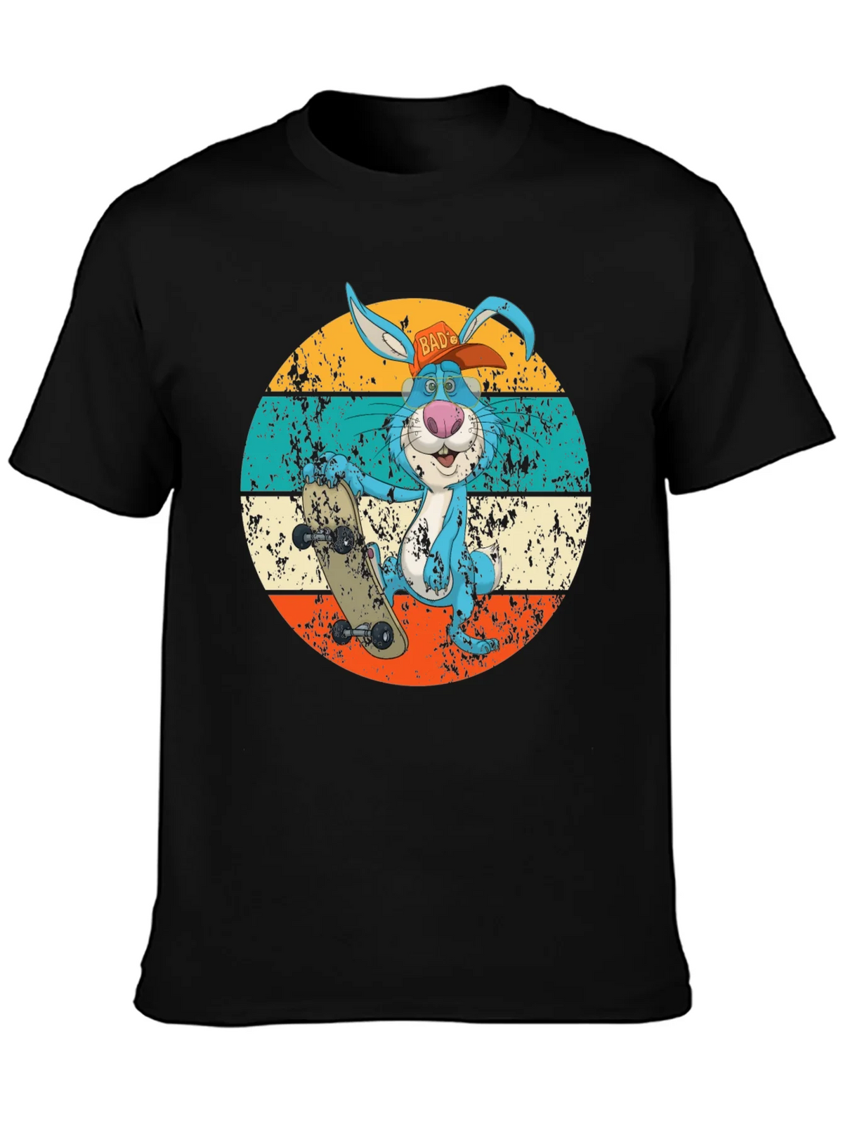 Cool Retro Skater Bunny T-Shirt product image 1