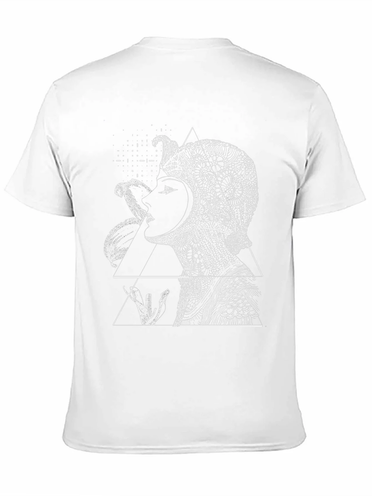 Geometric Serpent Queen Black T-Shirt product image 1