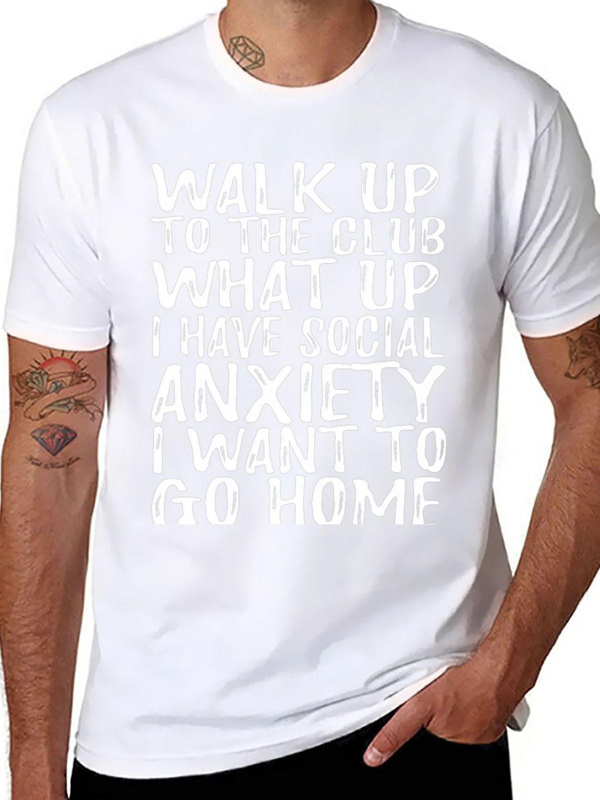 Social Anxiety T-Shirt - Funny Slogan Tee product image 7