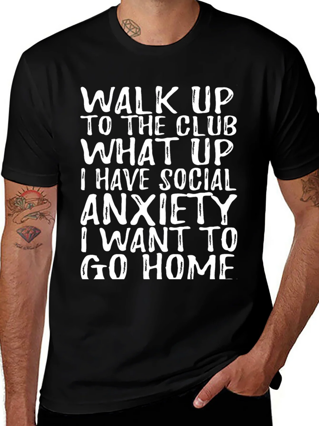 Social Anxiety T-Shirt - Funny Slogan Tee product image 1