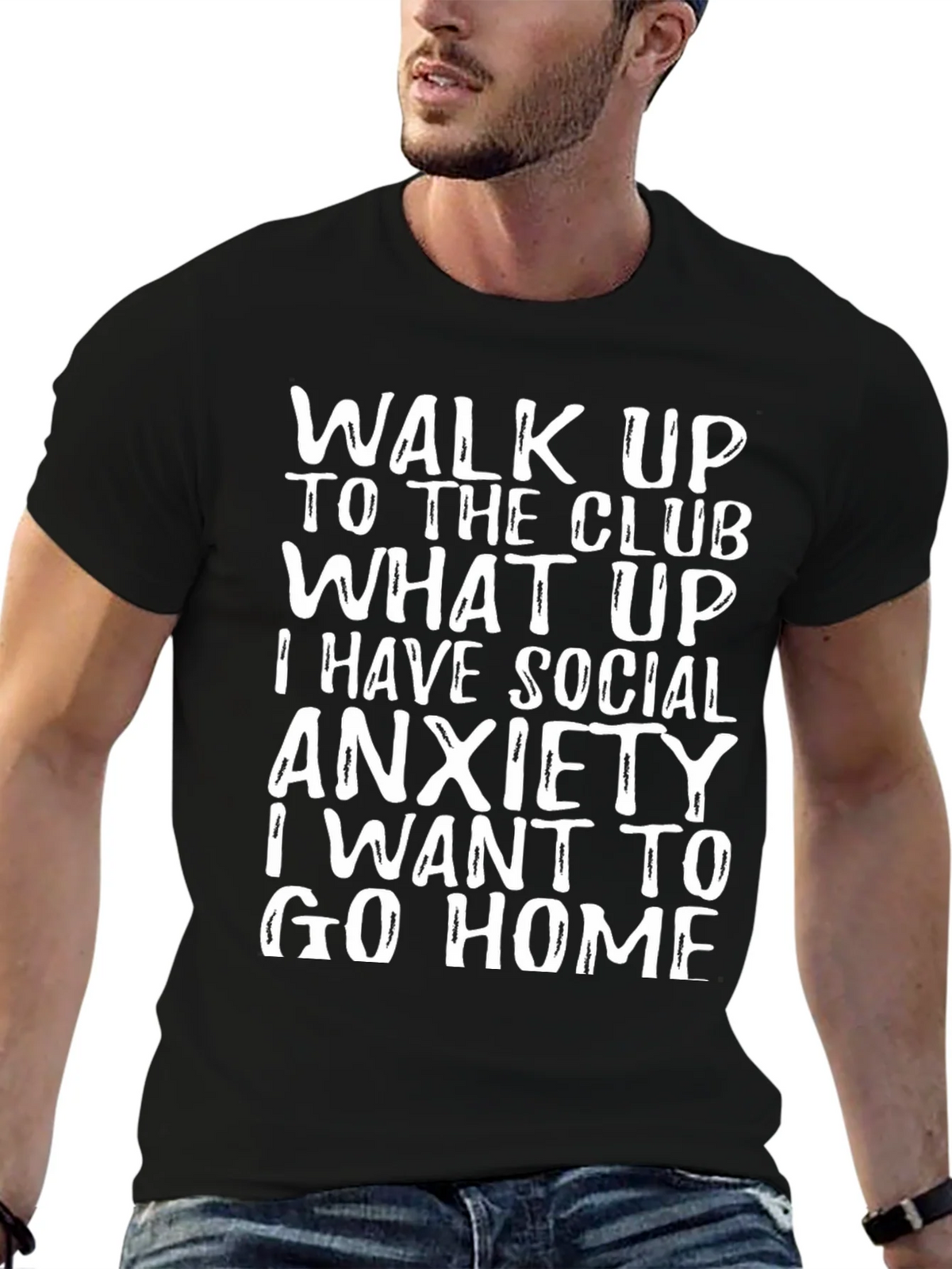 Social Anxiety T-Shirt - Funny Slogan Tee product image 6