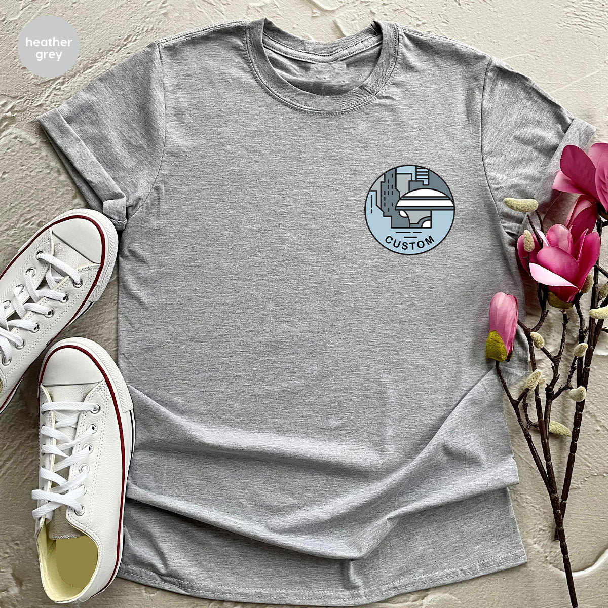 Custom Galaxy Sweatshirt, Customizable Pocket Tee for product image 6