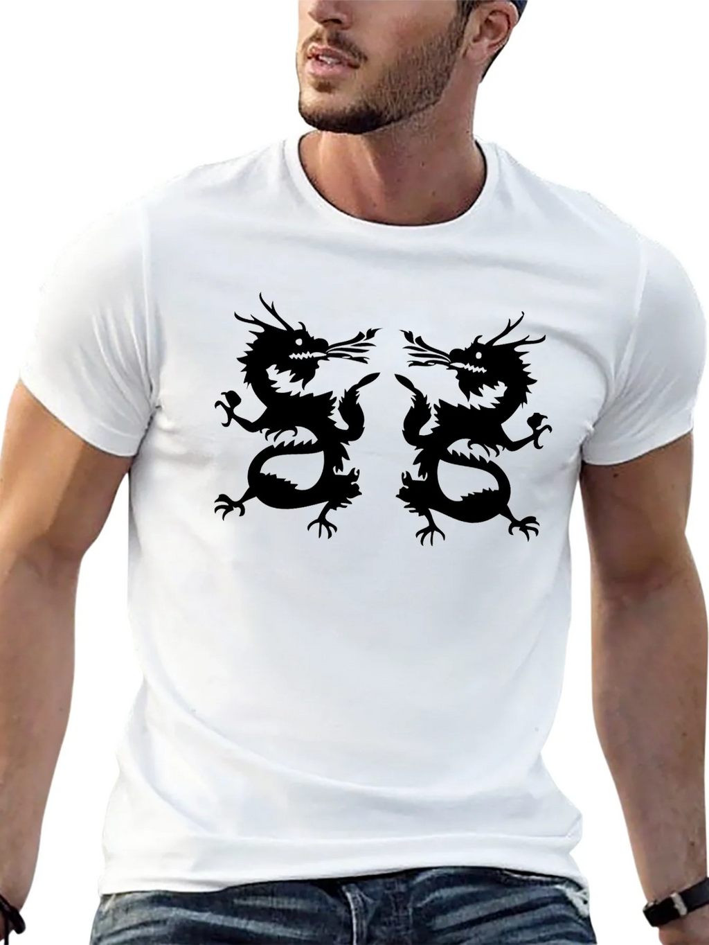Dragon Graphic Print Tee - Black product image 7