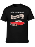 Real Men Drive Classic Cars T-Shirt - Retro Automotive Tee product image 1