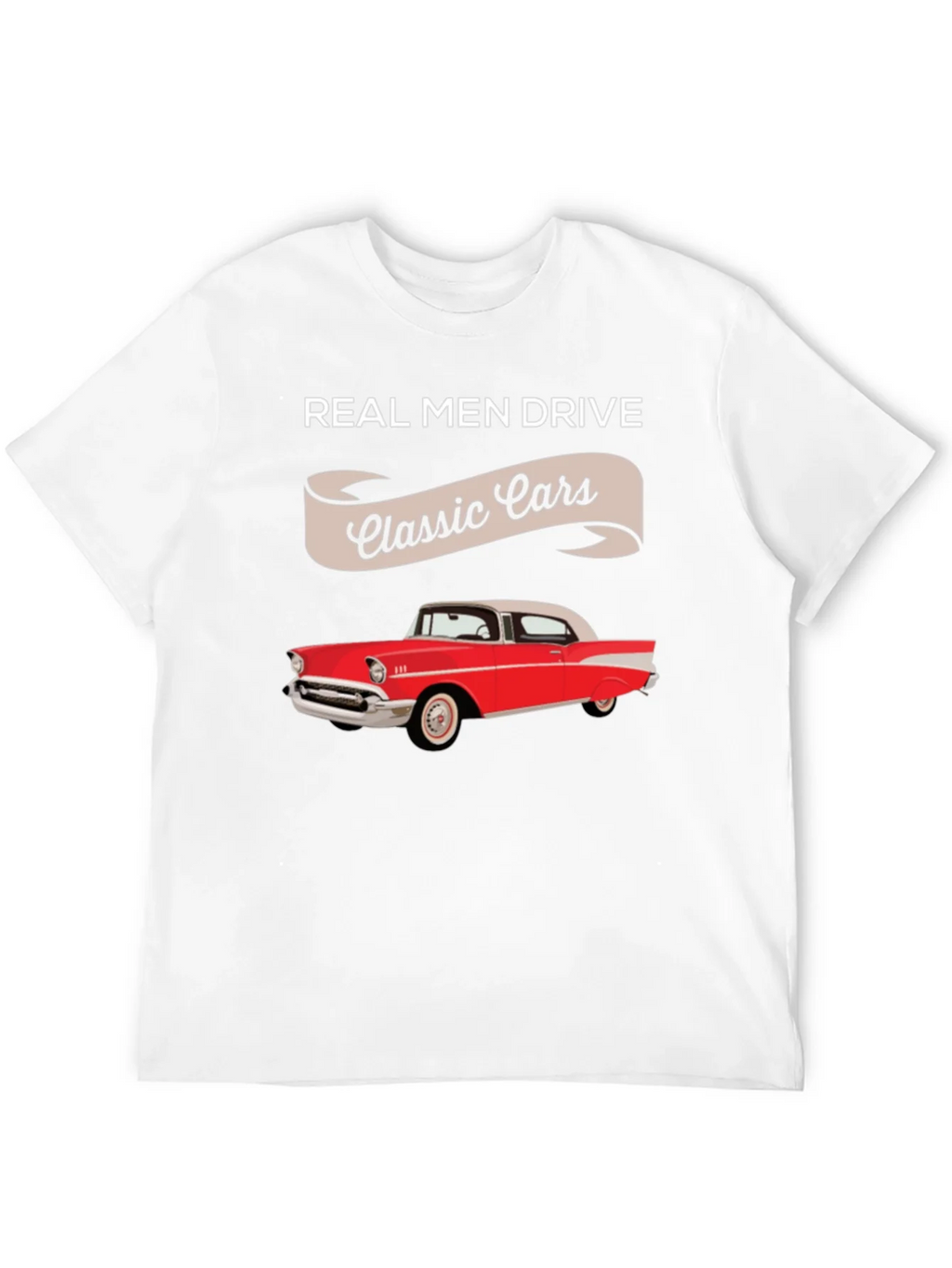 Real Men Drive Classic Cars T-Shirt - Retro Automotive Tee product image 7