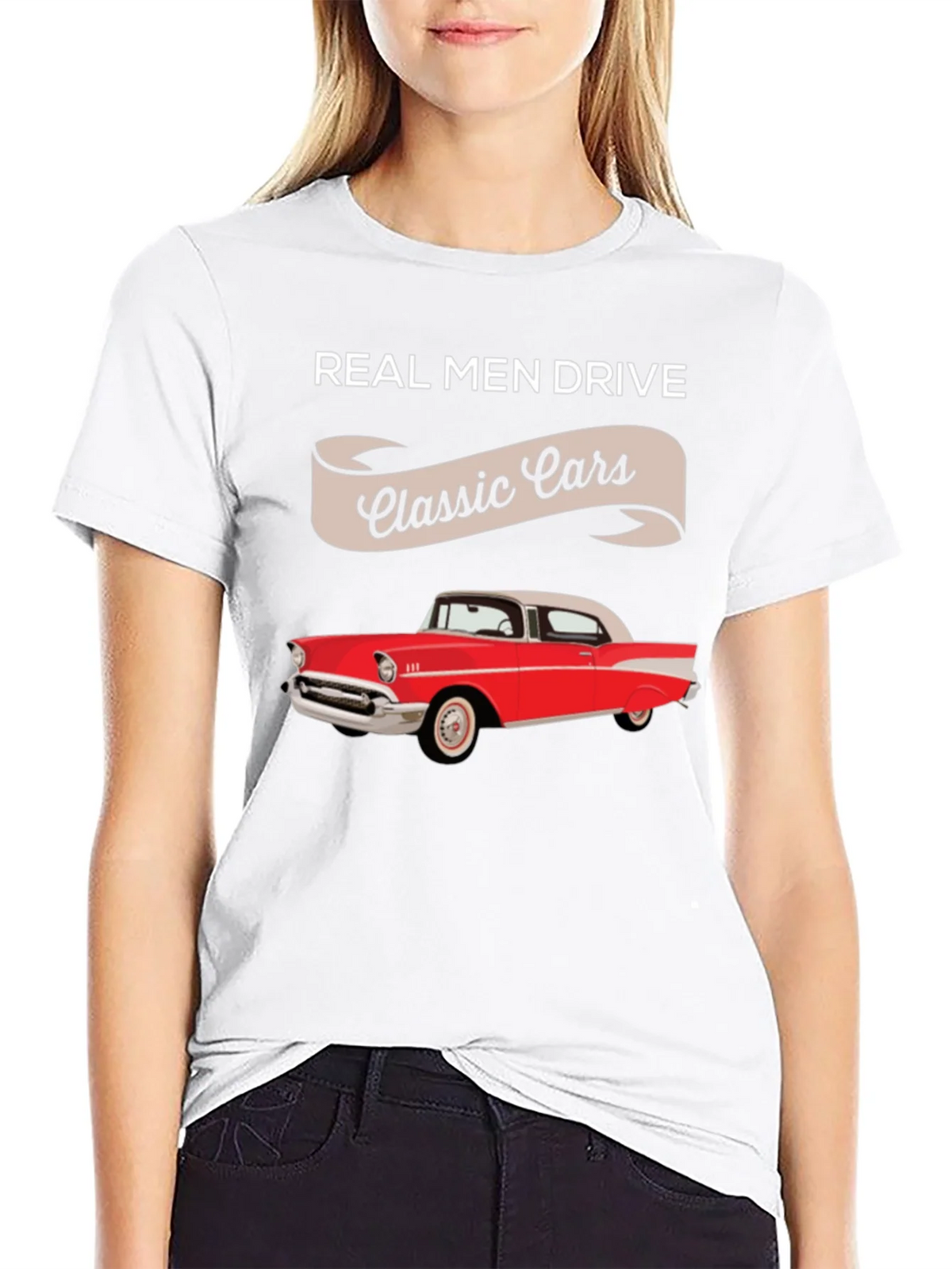 Real Men Drive Classic Cars T-Shirt - Retro Automotive Tee product image 6