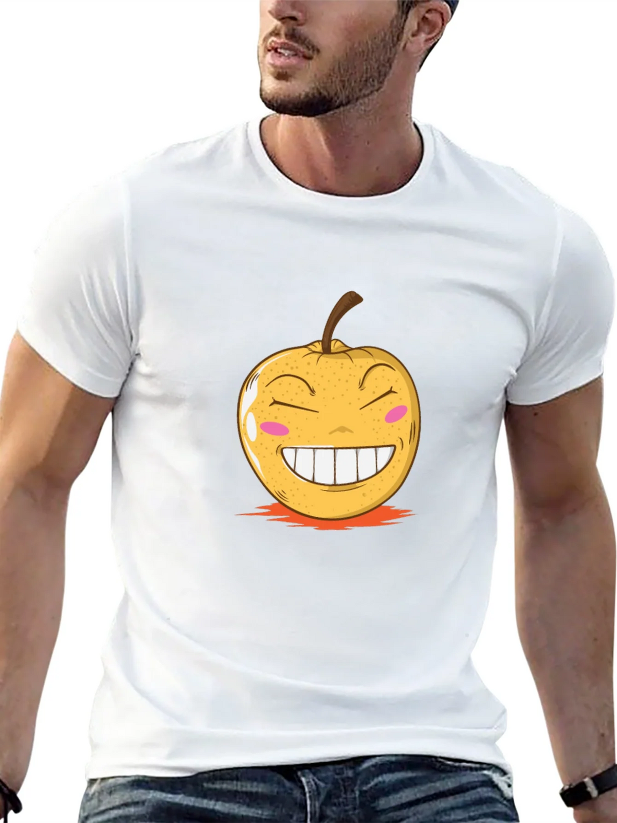 Smiling Fruit Graphic T-Shirt product image 3