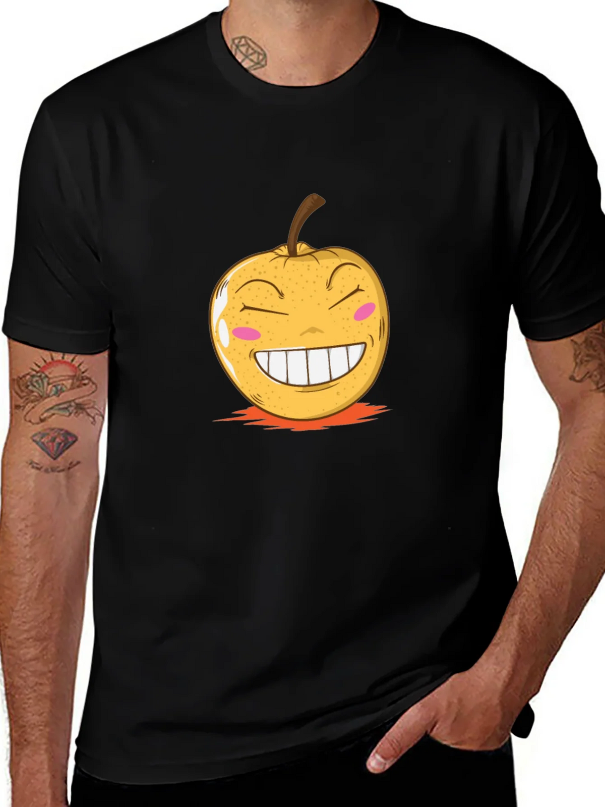 Smiling Fruit Graphic T-Shirt product image 1