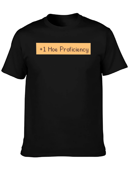 +1 Hoe Proficiency Funny Graphic T-Shirt product image 1
