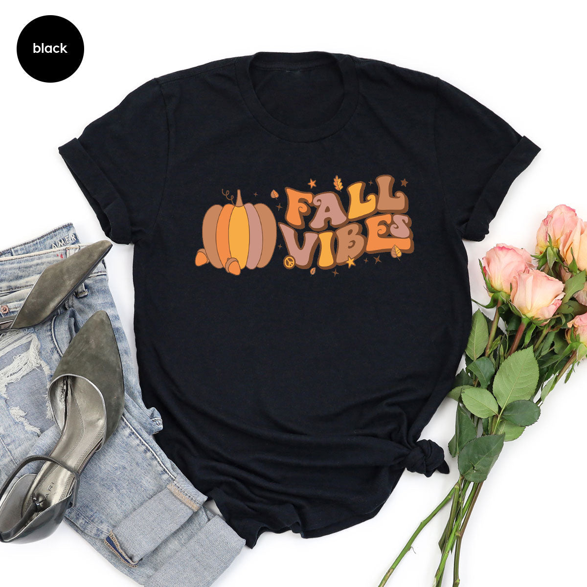 Fall Vibes Shirt, Thanksgiving 2022 T-Shirt, Tee product image 28
