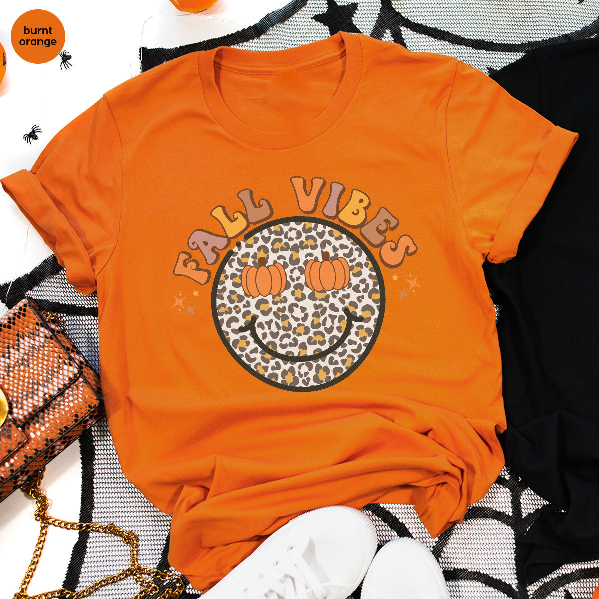 Fall Vibes Smile Shirt, 2022 T-Shirt, Funny Thanksgiving product image 34