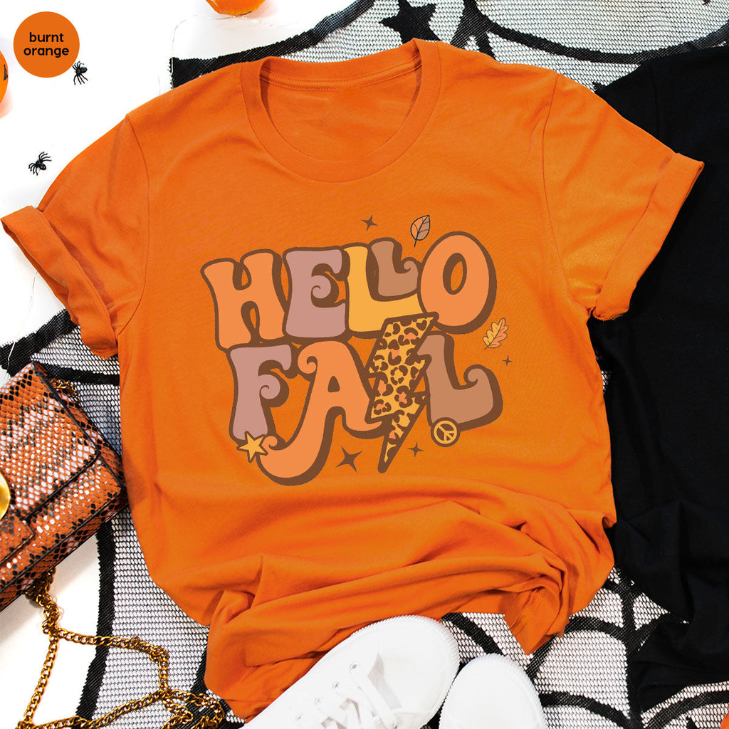 Hello Fall Shirt, Halloween T-Shirt, 2022 Hoodie, Long product image 42