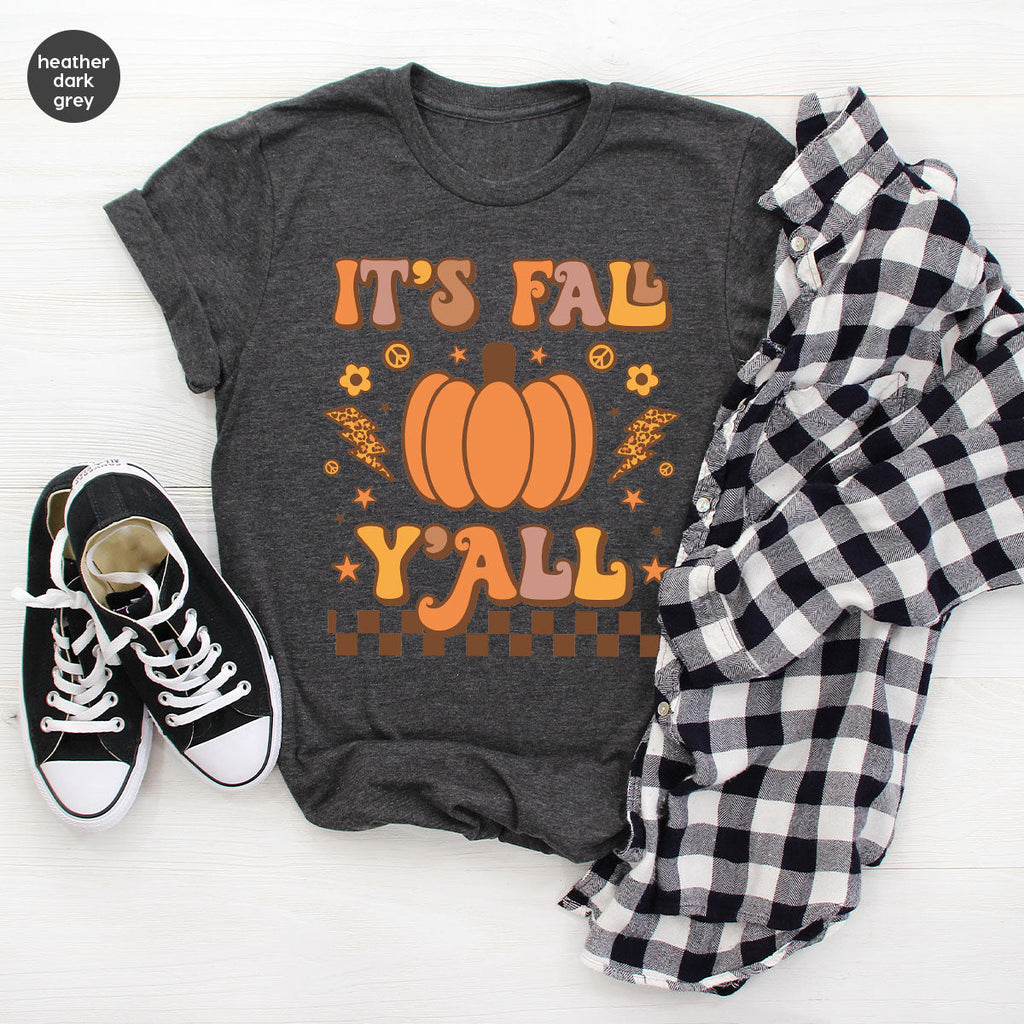 Halloween Fall Shirt, It's Y'Fall T-Shirt, Hoodie, Long product image 40