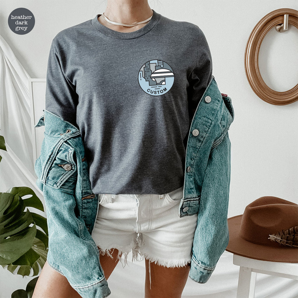 Custom Galaxy Sweatshirt, Customizable Pocket Tee for product image 7