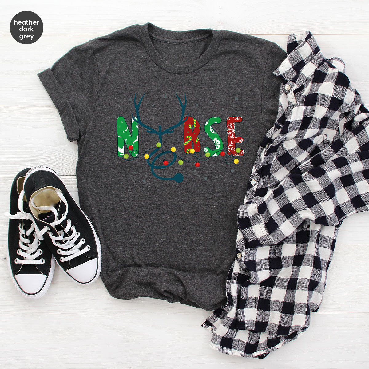 Christmas Nurse Shirt, Health Employee T-Shirt, Gift for product image 34