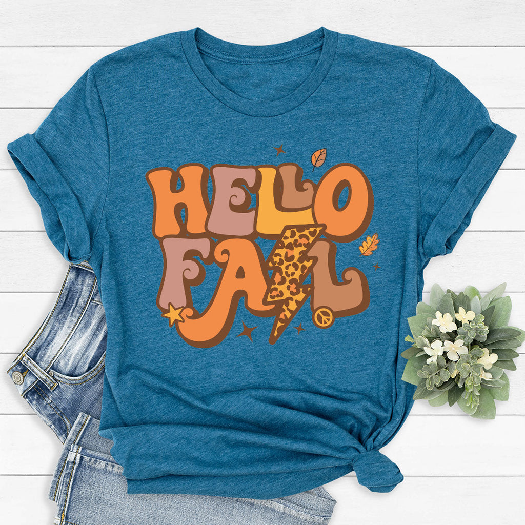 Hello Fall Shirt, Halloween T-Shirt, 2022 Hoodie, Long product image 46