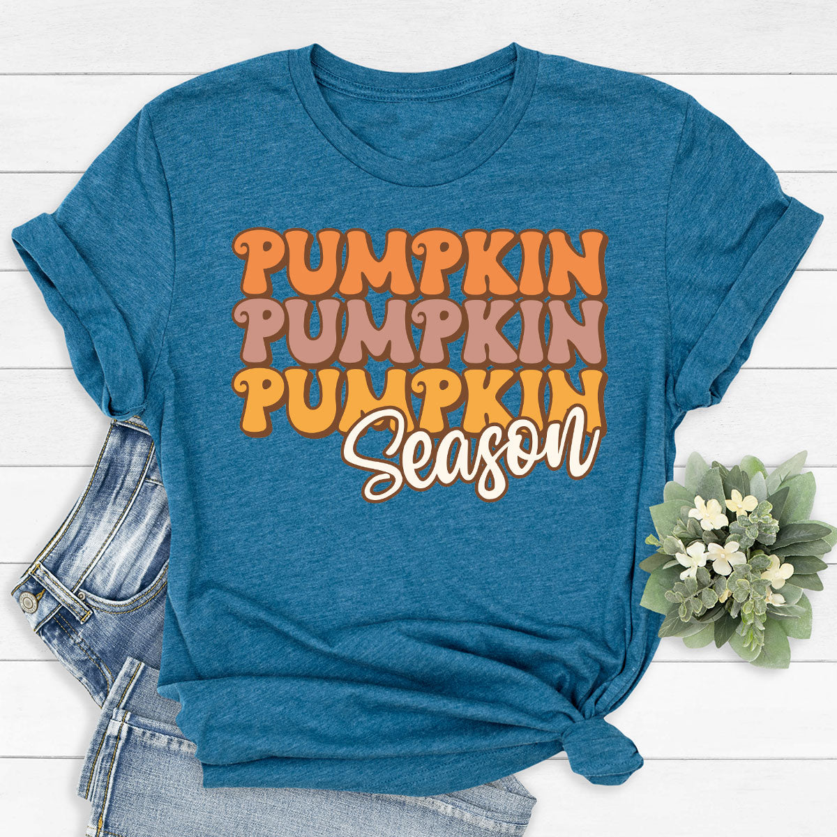 Fall Shirt, Pumpkin Season Thanksgiving 2022 T-Shirt, Cute product image 32