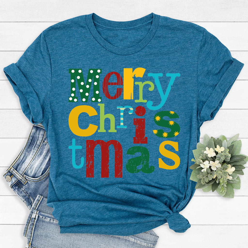 Merry Christmas Shirt, Family 2023 Tee, Xmas T-Shirt product image 36