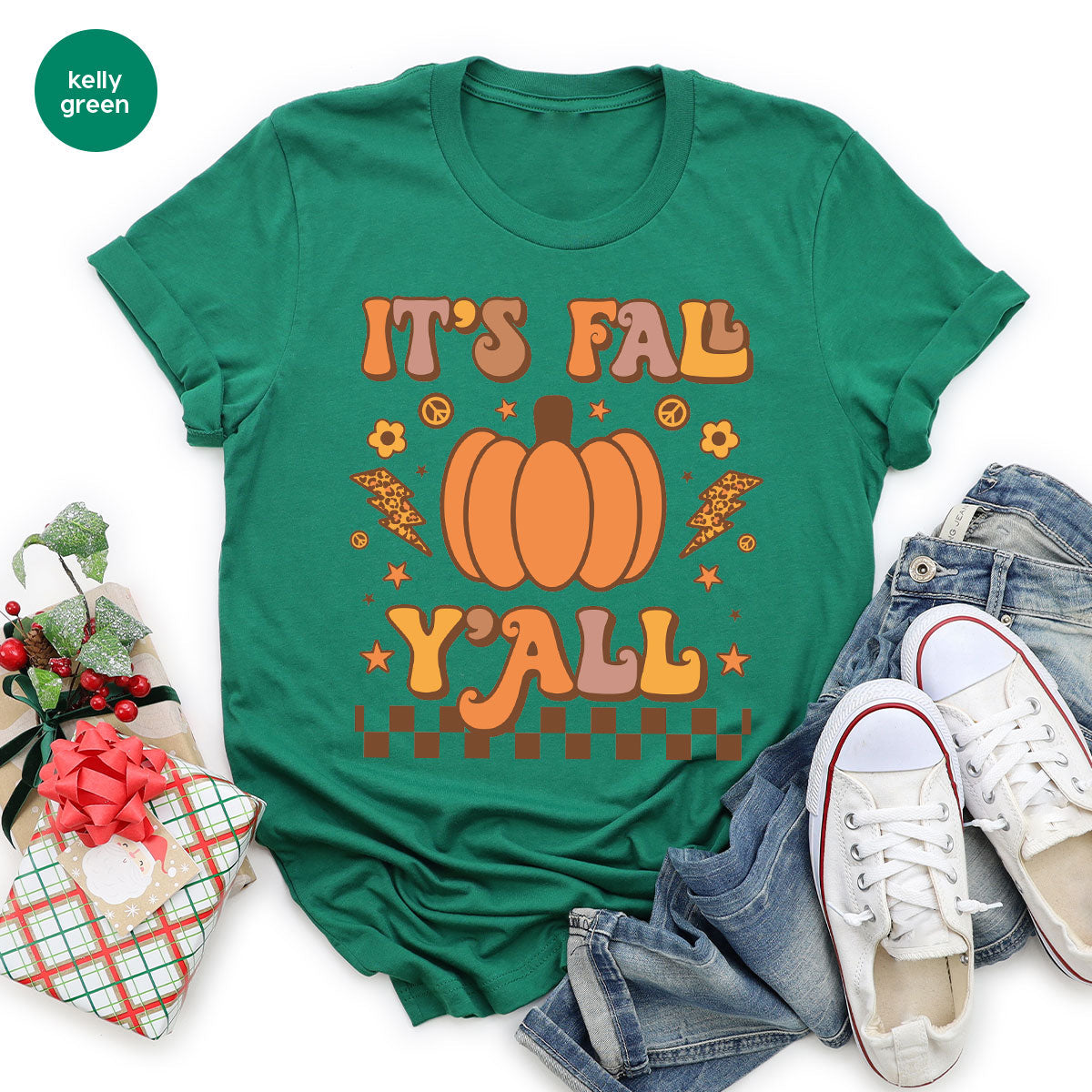 Halloween Fall Shirt, It's Y'Fall T-Shirt, Hoodie, Long product image 45