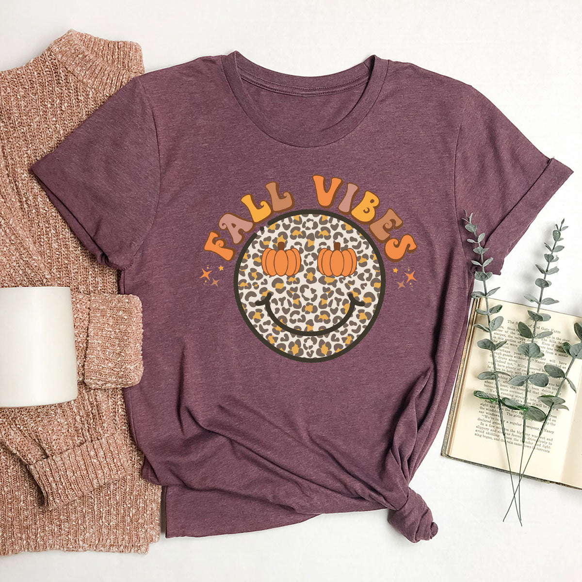 Fall Vibes Smile Shirt, 2022 T-Shirt, Funny Thanksgiving product image 42