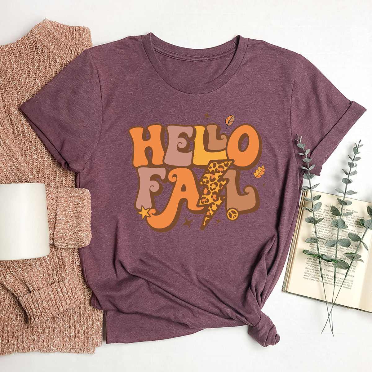 Hello Fall Shirt, Halloween T-Shirt, 2022 Hoodie, Long product image 50